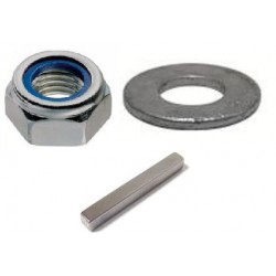 Kit variateur: 1 écrou frein, 1 rondelle et 1 clavette