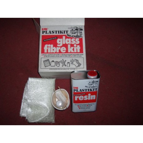 KIT REPARATION RESINE ET FIBRE POLYESTER